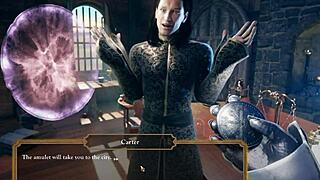 Beautiful woman in animated 3D porn in a castle tower