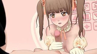 3D anime game wallpapers with big-boobed women and cumshots