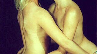 Beautiful blonde wife in hot lesbian affair with girl lover