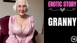 Grandmother’s special sex adventure with young escort continues