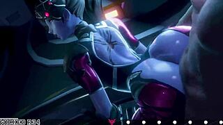 Big tits bouncing while being fucked in 3D
