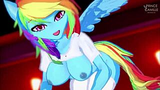 Get ready for some steamy Rainbow Dash action!