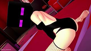 3D animated hentai featuring a hot girlfriend to sleep with