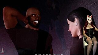 Beautiful adult cartoon with a stripper giving a blowjob and a facial