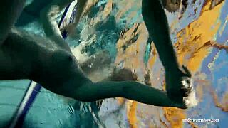 Russian teens Zuzana and Lucie explore their lesbian desires underwater