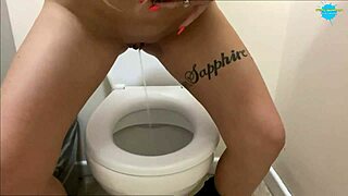 Beautiful women urinate in a compilation