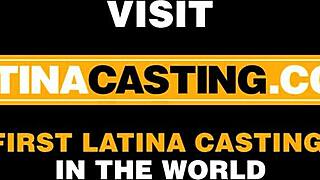 Beautiful Latina with large chest gets interviewed and treated as a prostitute