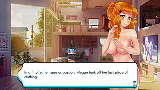 Beautiful shemale gamer girl Megan's big tits and ass get fucked in this 3D porn video