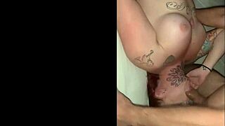 Wife has hot gang bang with friends while husband watches