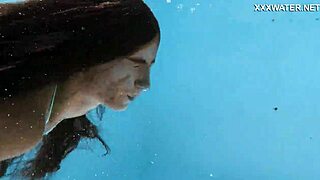 Tiny Hungarian beauty Lana swims naked for you