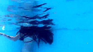 Tiny Hungarian beauty Lana swims naked for you