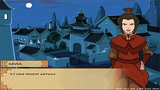 Adult cartoon with big-boobed women, Visual novel-style porn game