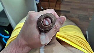 Young Brazilian twink's homemade solo scene with a fetish twist
