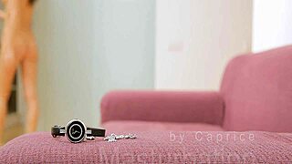 Solo play with a lot of anal action from a puffy pussy teen