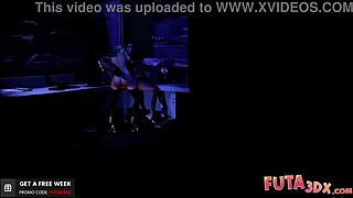3D animated futanari babes in hot erotic scenes