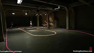 Lesbians have fun with toys and sex in a post-roller-derby setting