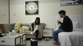 Pretty Asian wife opens house, brings joy to others