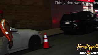 Dickhddaily and Devin Drills help an Ebony pee