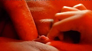 Amateur couple's hardcore bareback sex with big clit action