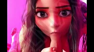 A young amateur girl gives a POV blowjob in a family-friendly setting