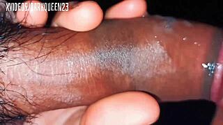 Close up of a black cock in a gay video from Myanmar