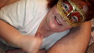 Sensual Russian bbw gives hot blowjob and creampies