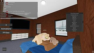 Big black cock penetrates a slut in Roblox porn