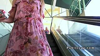 A beautiful woman meets a man for sex in a public place