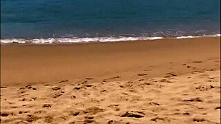 my wife’s long pee on the beach was pure raw action