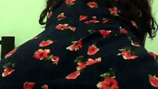Beautiful homemade video of a milf in a flower dress seducing her neighbor