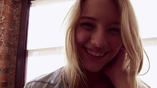 Close up of an amateur girl’s orgasmic face and body