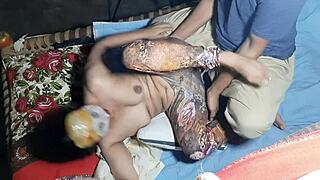 Close-up anal sex with a desi bhabhi and her aunt