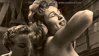 Older women with hairy beavers get fucked in retro porn video