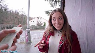 Public agent Spanish punk babe Venom Evil gets fucked in public