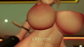 Beautiful woman with perfect body gives a lap dance at a bar