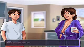 Animated hentai with big boobs in Summer time saga UNC part 13