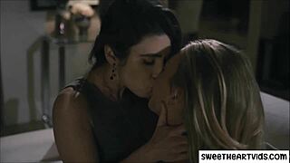 Erotic lesbian love making with anal sex after a fight