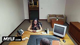 yo, ebony milf naomi foxxx squirts wild riding that white dick