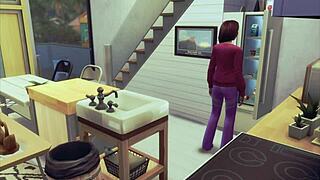 3D animated girlfriend Samya in hot action
