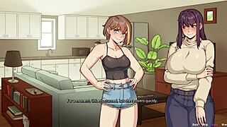 Big-boobed Futa and her sexy bestie in explicit anime