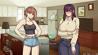 Big-boobed Futa and her sexy bestie in explicit anime