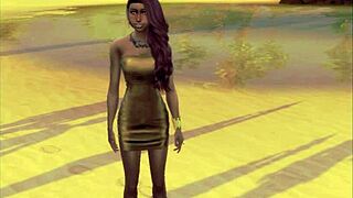 3D animated girlfriend Samya in hot action