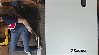 A hot milf has to seduce the guards after a burglary
