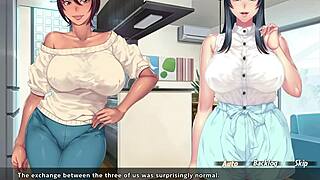I got caught masturbating to my mom’s friend in this anime porn