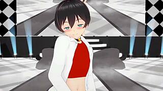 Hot gay sex: blowjob and anal sex in anime style