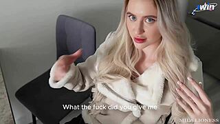 Fetish-filled sex with a chubby blonde and a big cock