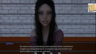 Adult visual novel with Shauna playing basketball and getting naughty