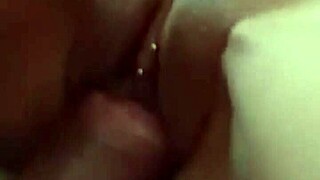 Close up and personal look at a hot fetish scene with a wakening surprise