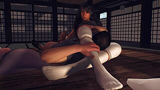 Yoga class turns into a femdom session with face sitting