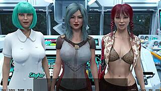 3D game with an Indian MILF in space